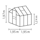 Vorschaubild Vitavia Gewächshaus Venus 3800 inkl. 1 Dachfenster - 3,8 m²