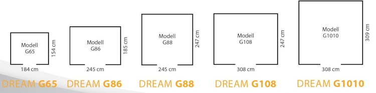 Globel Metallgerätehaus Gartenmanager Dream 65 anthrazit Set inkl. Schleppdach